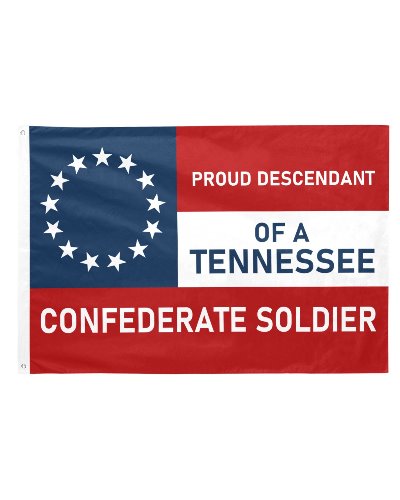 Proud Descendant Tennessee Confederate printed polyester flag
